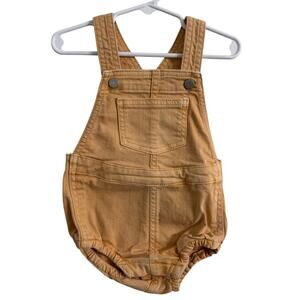 Old Navy Light Orange Denim Bubble Romper Size 18-24 Months